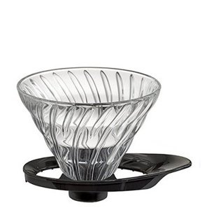 Szklany Drip Hario V60-02 - Czarny