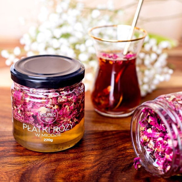 Płatki róży w miodzie Krupiec 220g