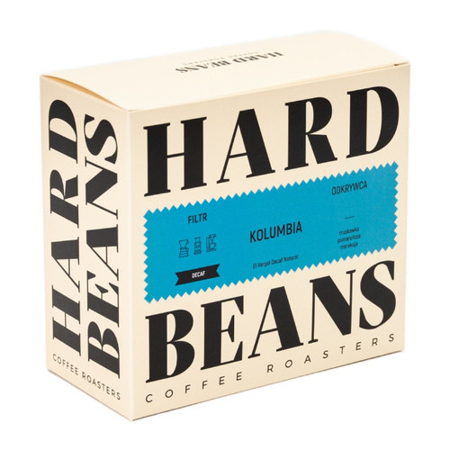 Kawa ziarnista Hard Beans Kolumbia El Vergel Decaf Natural Filtr 250g - bezkofeinowa