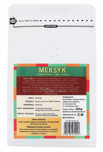 Kawa ziarnista Trip Coffee Meksyk 250g