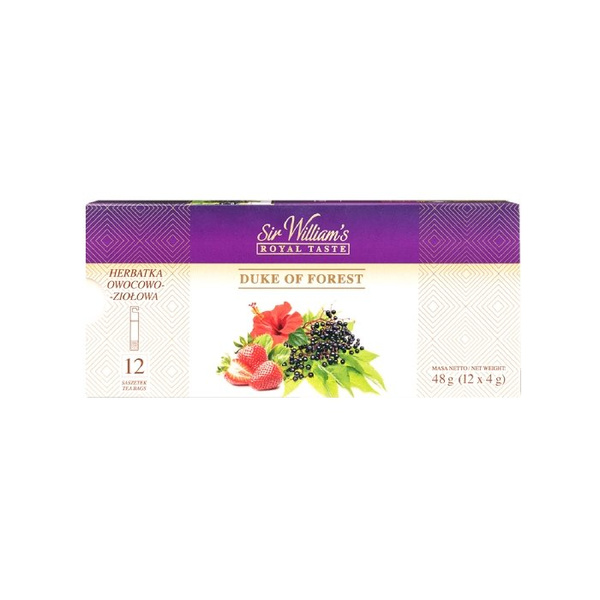 Owocowa herbata Sir Williams Royal Taste Duke Of Forest 12x4g