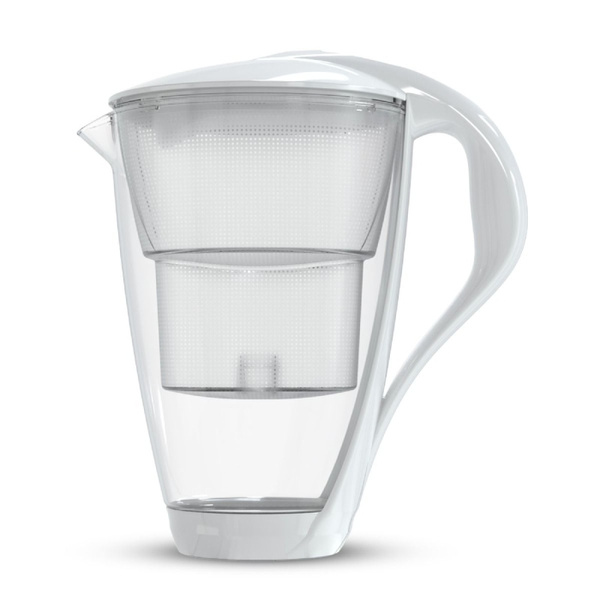 Szklany dzbanek filtrujący Dafi Crystal LED 2.0 L Biały + 1 Filtr Unimax