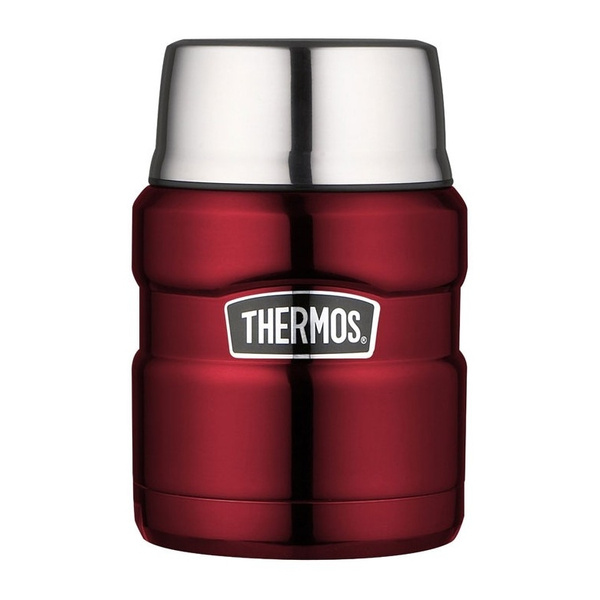 Termos na jedzenie z składaną łyżką Thermos 470ml - Czerwony