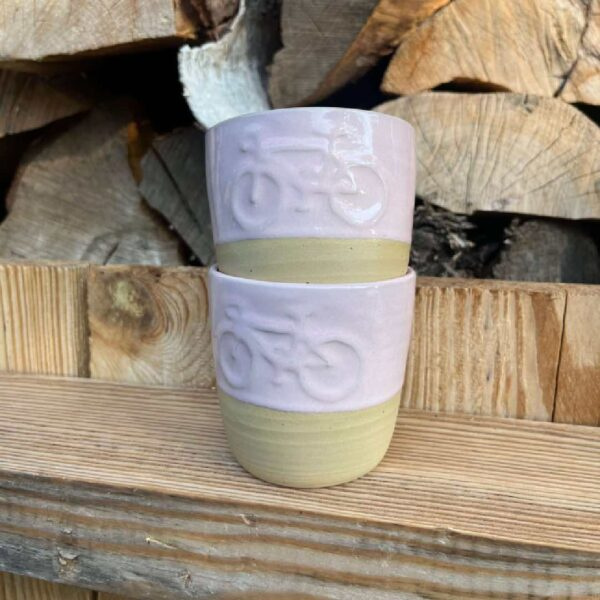 Ceramiczny kubek rower Pot Pot - Rose 200 ml