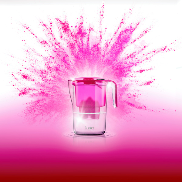 Dzbanek filtrujący wodę BWT Vida 2.6 l Różowy + 3 wkłady magnezowe