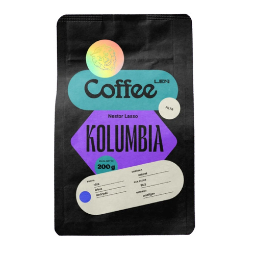Kawa ziarnista Leń Coffee Kolumbia Nestor Lasso 200g - opinie w konesso.pl