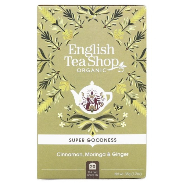 Ziołowa herbata English Tea Shop Cinnamon Moringa Ginger 20x1,75g – NIEDOSTĘPNY