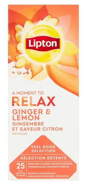 Owocowa herbata Lipton Classic Ginger Lemon 25x1,6g - NIEDOSTĘPNY 
