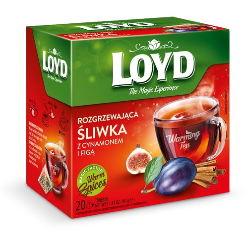OUTLET - Herbata Loyd Rozgrzewająca Śliwka z Cynamonem i Figą 20x2g