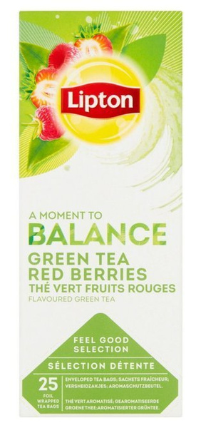 Zielona herbata Lipton Classic Green Tea Red Berries 25x1,4g