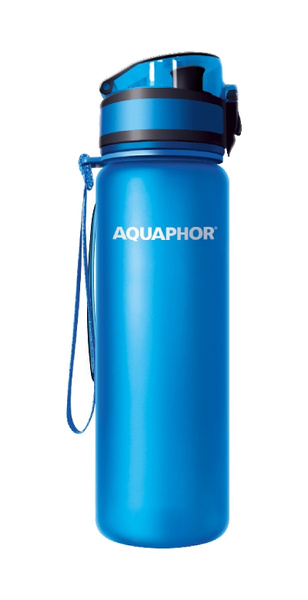Filtrująca butelka na wodę Aquaphor City 500 ml - Błękitna