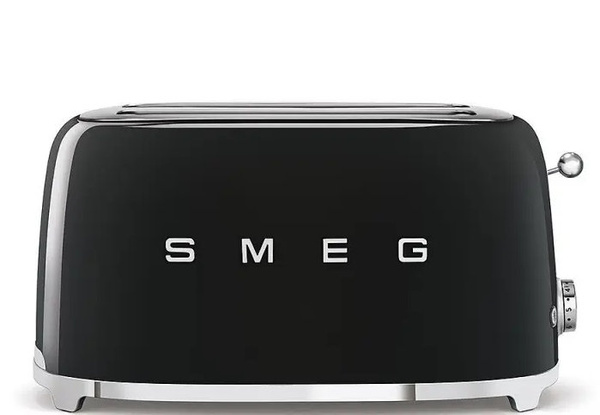 Toster na 4 kromki SMEG TSF02BLEU - Czarny