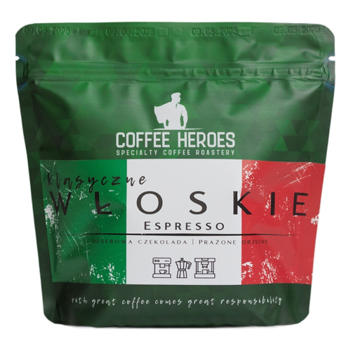Kawa ziarnista Coffee Heroes Klasyczne Włoskie Espresso 250g - opinie w konesso.pl