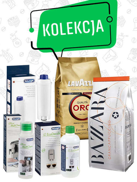 Kolekcja De'Longhi - akcesoria + kawa