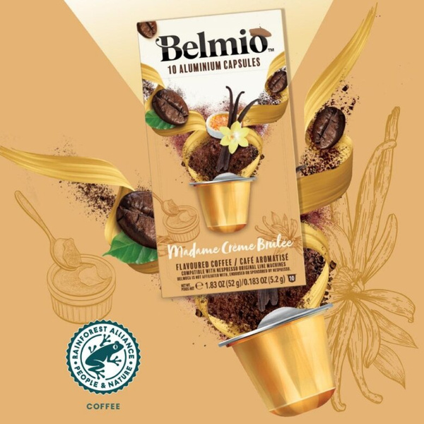 Kapsułki do Nespresso Belmio Madame Crème Brulée  10 sztuk