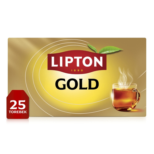 Herbata czarna aromatyzowana Lipton Gold Tea 37,5 g - 25 torebek - opinie w konesso.pl