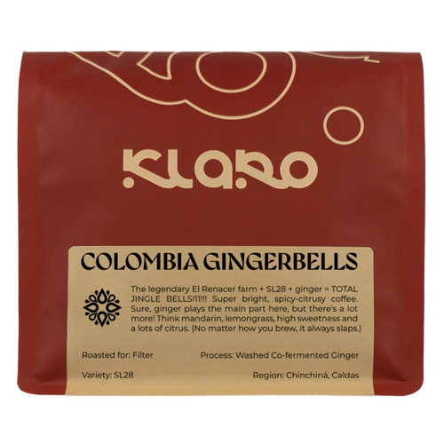Kawa ziarnista Klaro Kolumbia Gingerbells Filtr 200g – NIEDOSTĘPNY