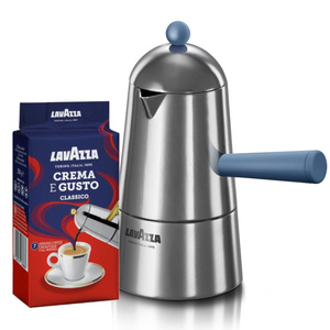 Kawiarka Lavazza Carmencita POP 3 filiżanki +  Kawa mielona Lavazza Crema e Gusto 250g
