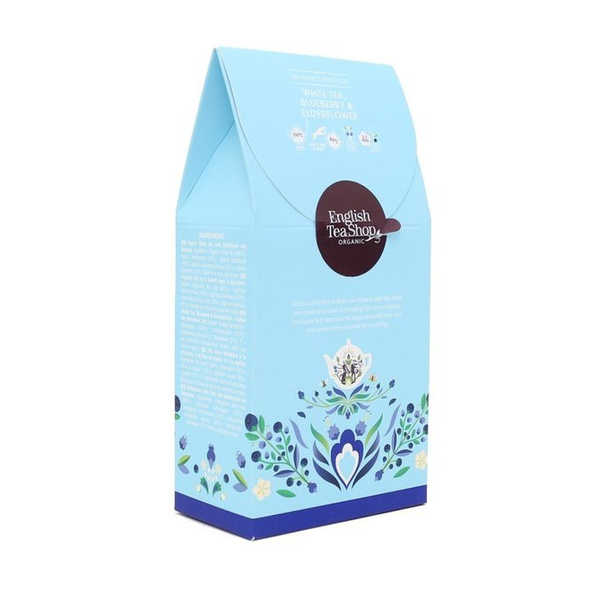 Biała herbata English Tea Shop White Tea Blueberry & Elderflower 15x2g