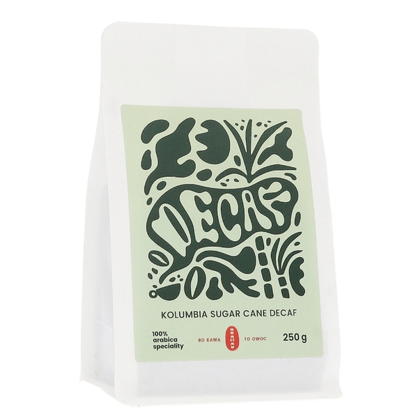 Kawa ziarnista Zao Coffee Kolumbia Sugar Cane Decaf 250g – NIEDOSTĘPNY