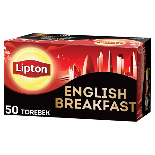 Herbata czarna Lipton English Breakfast 50x2g - opinie w konesso.pl