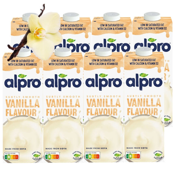 ZESTAW - ALPRO SOJOWE - Wanilia 8x1l
