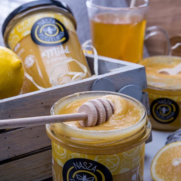 Miód z cytryną Nasza Pszczelarnia 270g