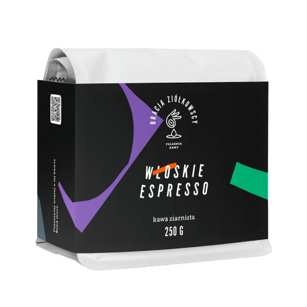 Kawa ziarnista Bracia Ziółkowscy Włoskie Espresso 250g