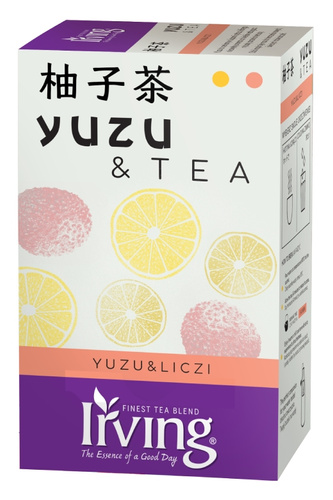 Herbata zielona Irving Azja Yuzu Lychee 20 kopert