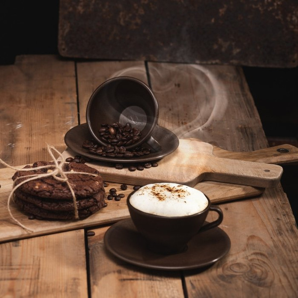 Filiżanki z fusów kawowych BIOFFEE 210 ml - 2 sztuki