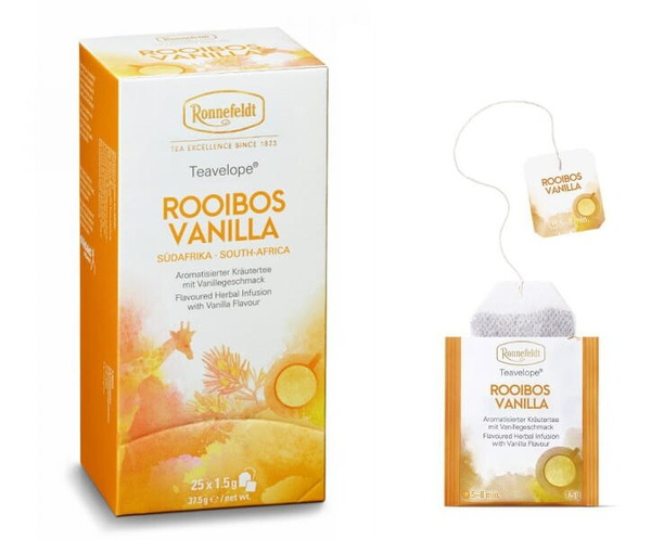 Ziołowa herbata Ronnefeldt Teavelope Rooibos Vanilla 25x1,5g