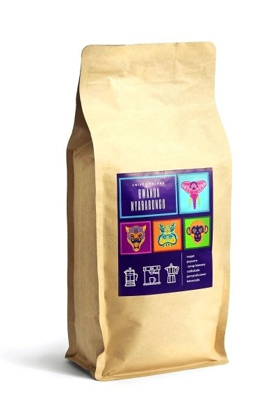 Kawa ziarnista Świeżo Palona Rwanda Nyabarongo Washed 1kg - NIEDOSTĘPNY