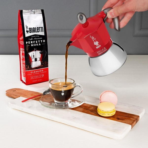 OUTLET - Kawiarka Bialetti New Moka Induction 2 filiżanki - Czerwona