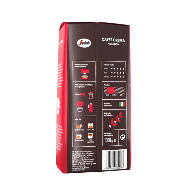 ZESTAW Kawa ziarnista Segafredo Caffe Crema zestaw 3x1kg