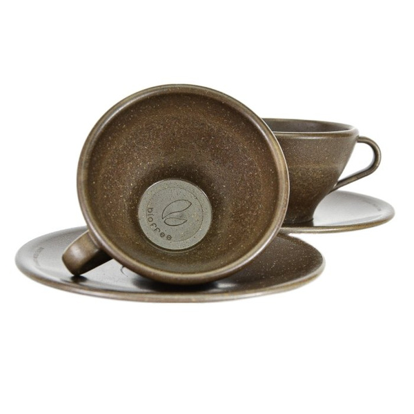 Filiżanki z fusów kawowych BIOFFEE 210 ml - 2 sztuki