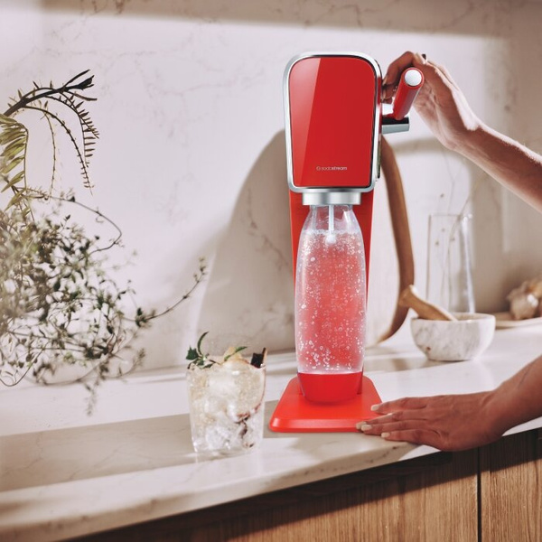 OUTLET - Saturator do wody gazowanej SodaStream Art - Mandarin Red zestaw startowy