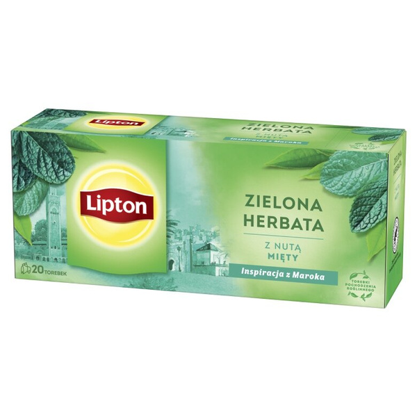 Zielona herbata Lipton z nutą mięty 20x1,3g