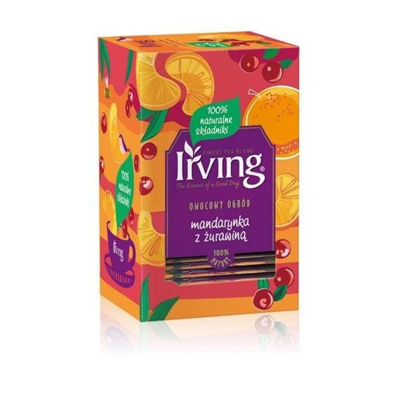 Herbatka owocowa Irving Mandarynka i żurawina 20x2g