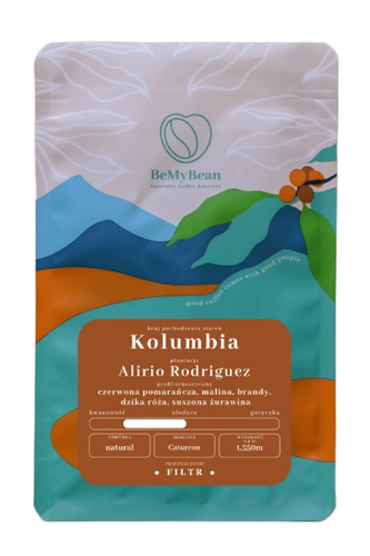 Kawa ziarnista BeMyBean Kolumbia Alirio Rodriguez 250g