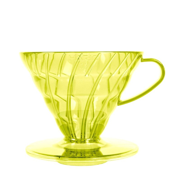 Plastikowy Drip Hario V60-02 Sunflower Yellow - Żółty