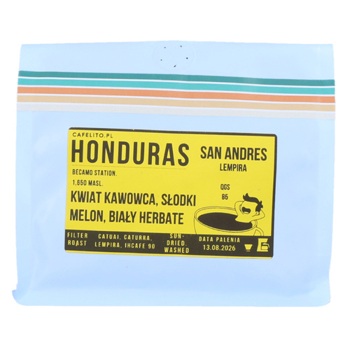 Kawa ziarnista Cafelito Honduras San Andres Lempira 250g