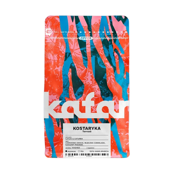 Kawa ziarnista Kafar Kostaryka Tarrazu Washed 250g