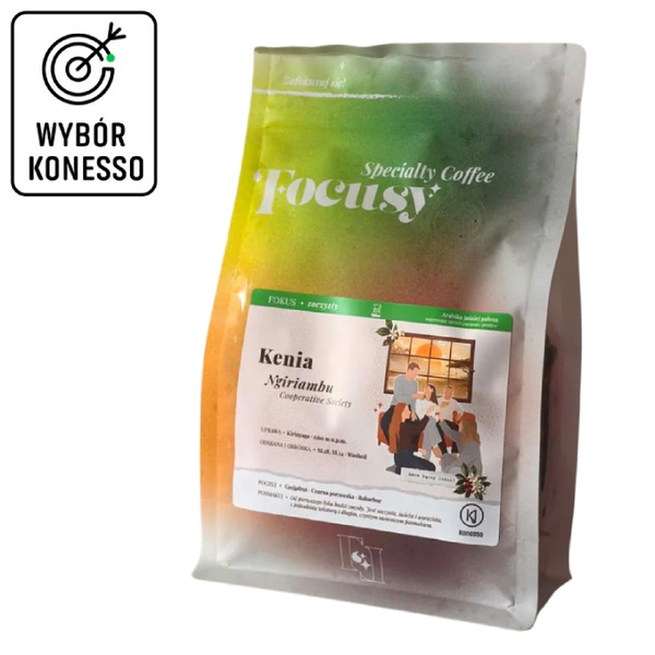 Kawa ziarnista Focusy KENIA Ngiriambu - soczysty przelew 250g