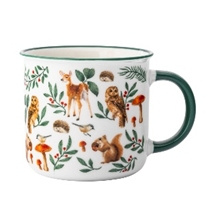 Kubek Altom Design NBC z wywiniętym rantem - Leśne Zwierzęta 400 ml