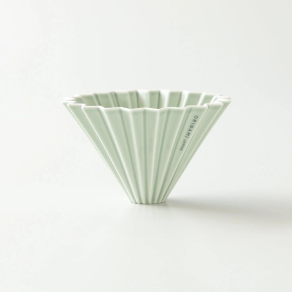 Ceramiczny Origami Dripper M - Zielony matowy