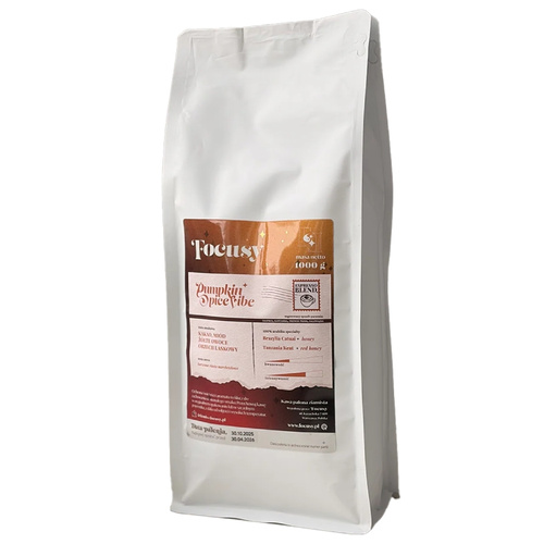 Kawa ziarnista Focusy PUMPKIN SPICE VIBE - jesienne espresso 1kg – NIEDOSTĘPNY