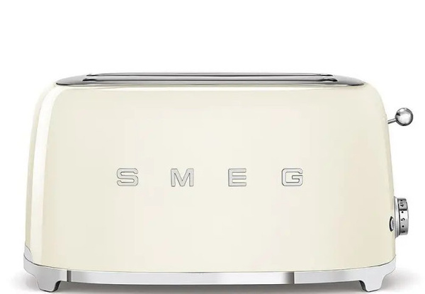 Toster na 4 kromki SMEG TSF02CREU - Kremowy