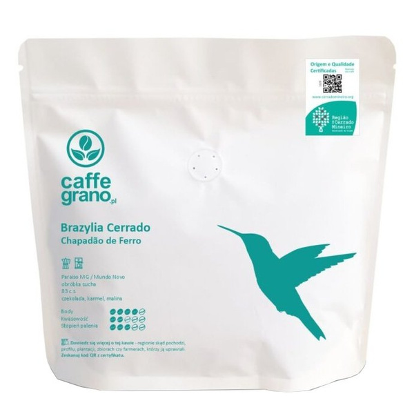 Kawa ziarnista Caffe Grano Brazylia Cerrado Chapadao de Ferro Espresso 250g