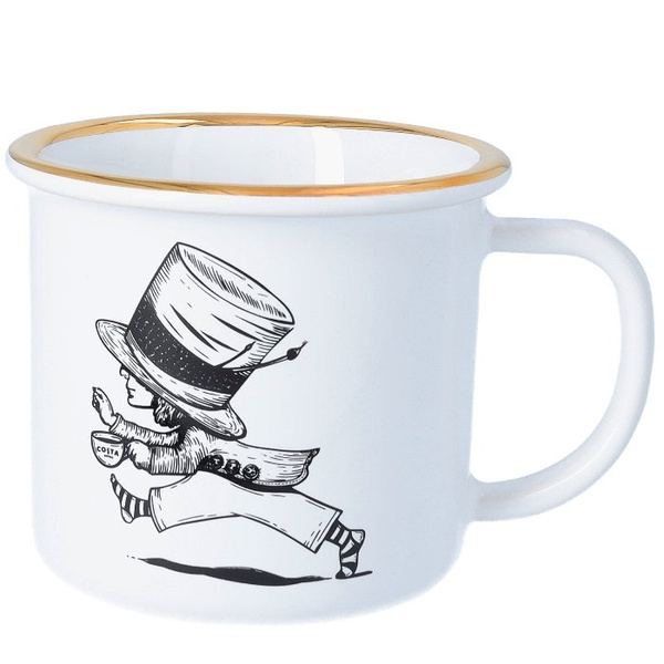 Emaliowany kubek z kolekcji Costa Coffee 180 ml - wzór 6