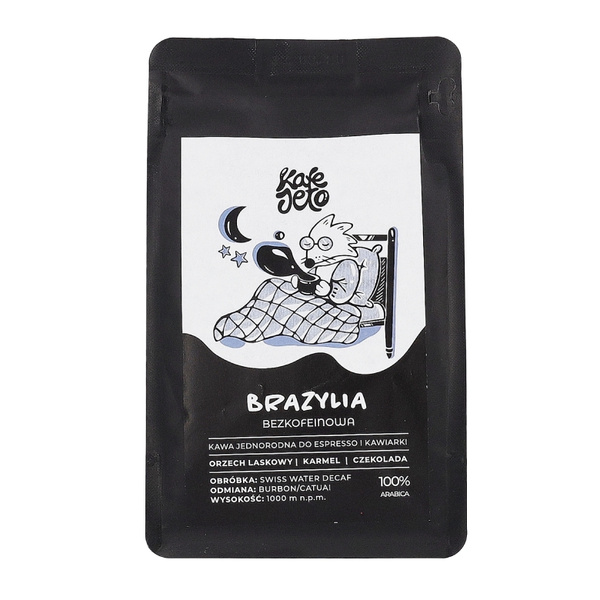 Kawa ziarnista Kafejeto Palarnia Bezkofeinowa Brazylia ESPRESSO 250g